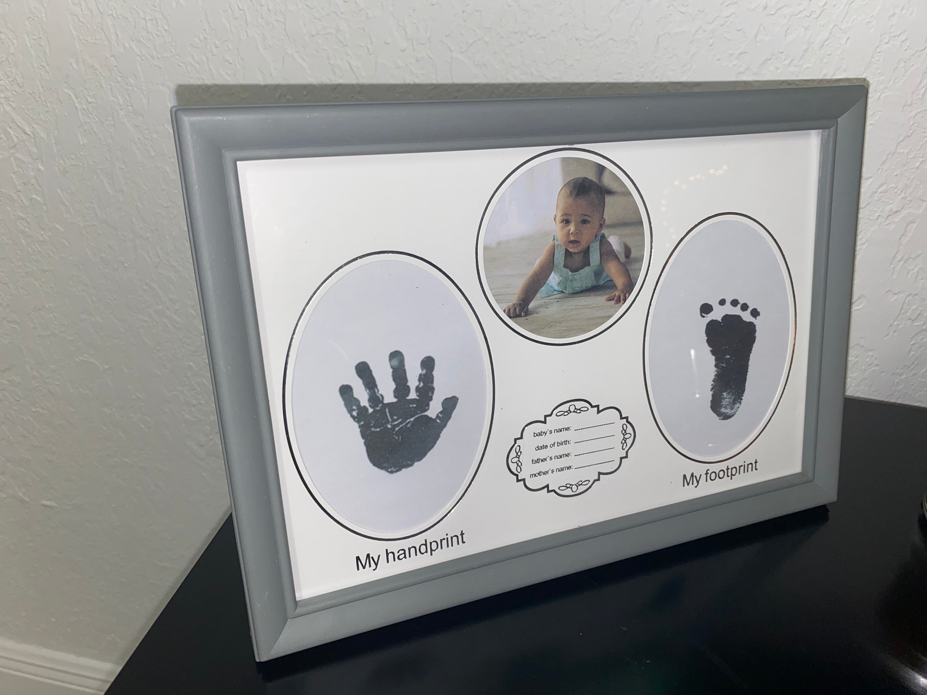 Baby handprint and footprint frame Etsy