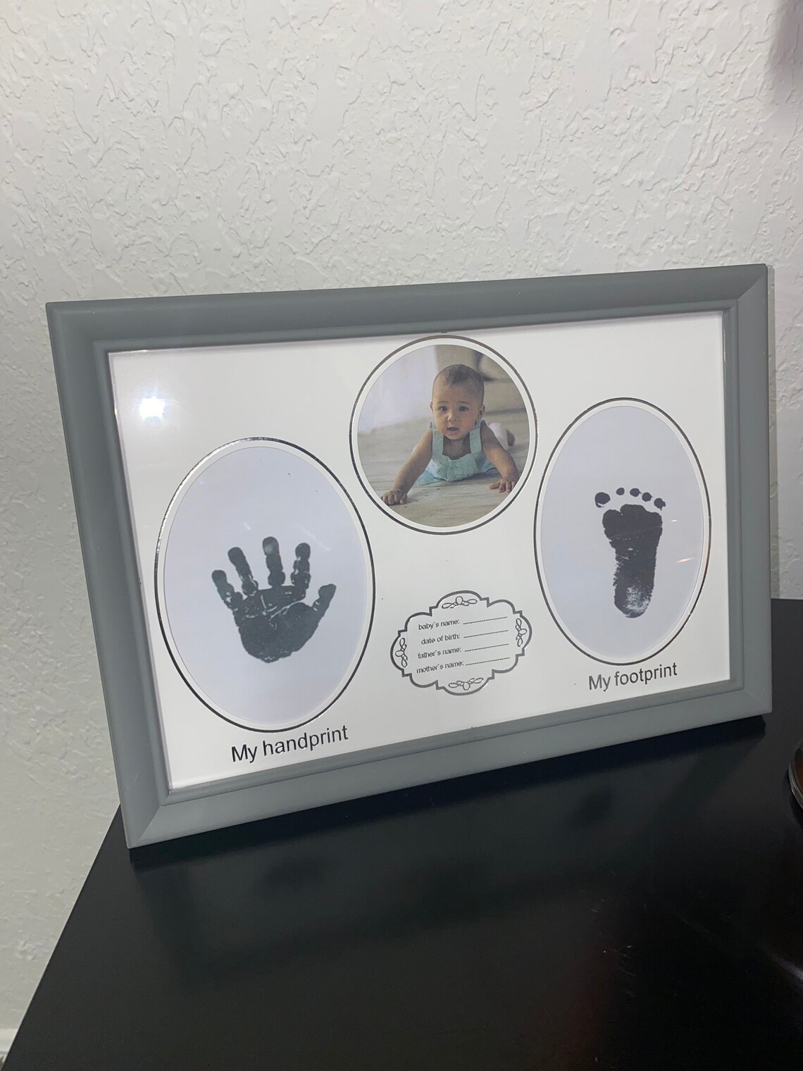 Baby handprint and footprint frame Etsy