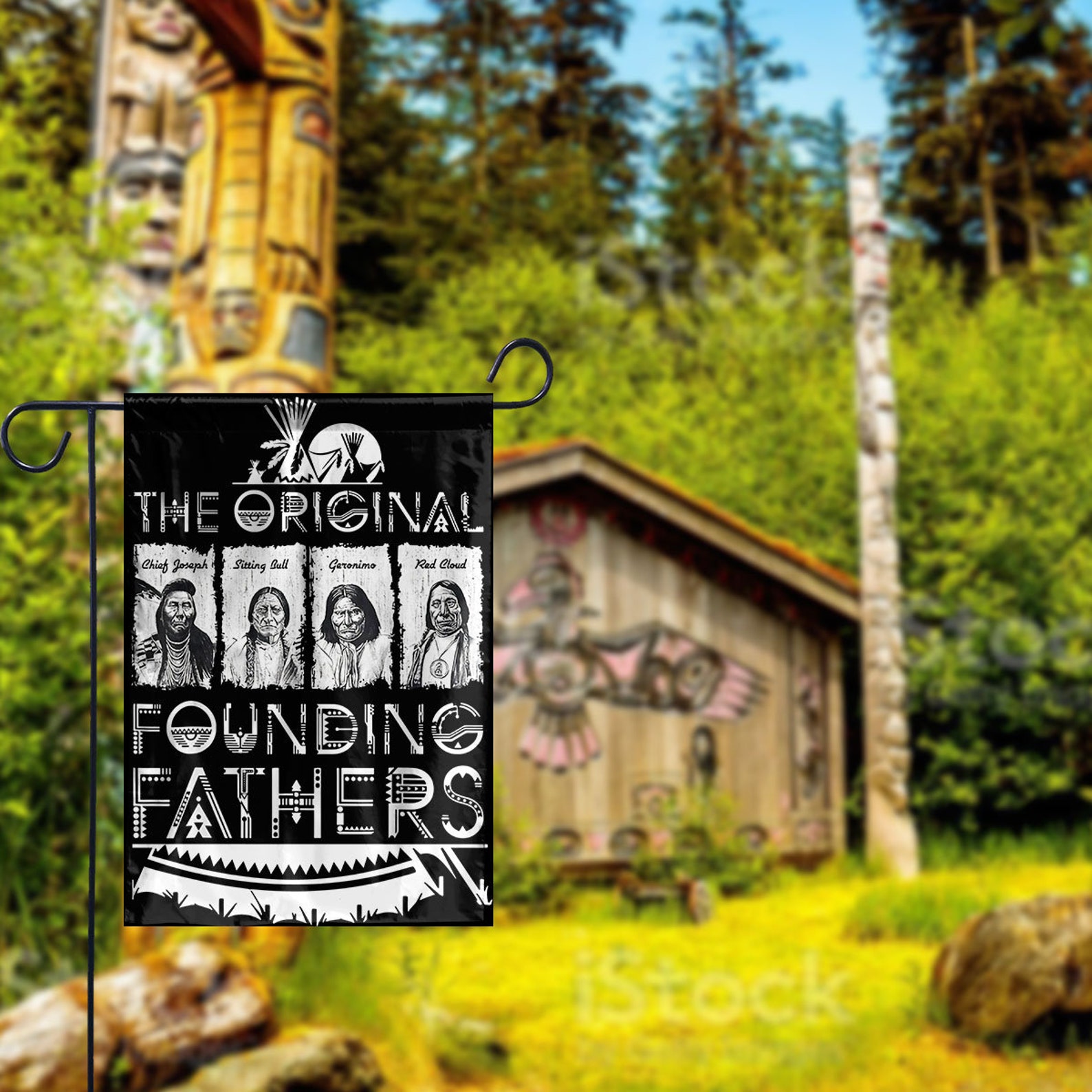 The Original Founding Fathers Native American Flag Indian Etsy