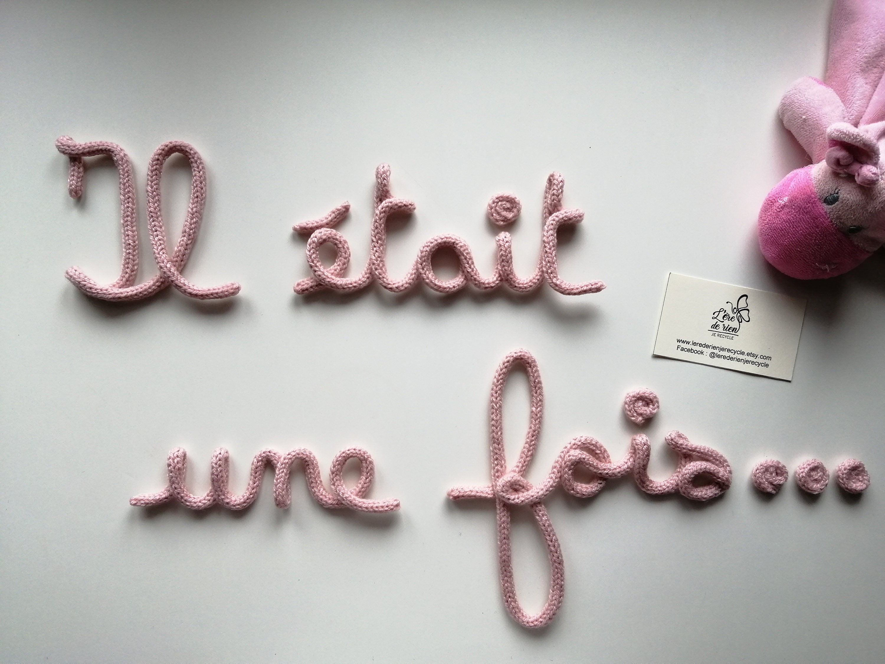 Phrase Prénom Tricotin Il Était Une Fois...