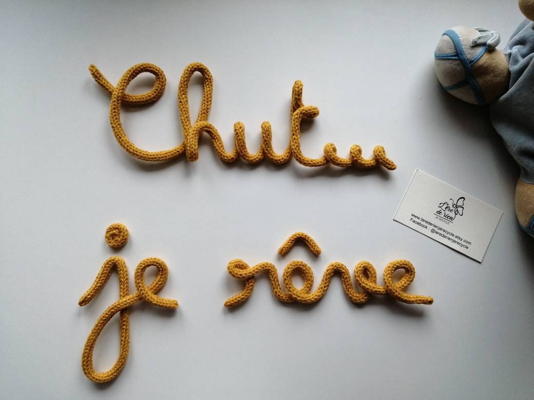 Phrase Mot Tricotin Chut... Je Rêve