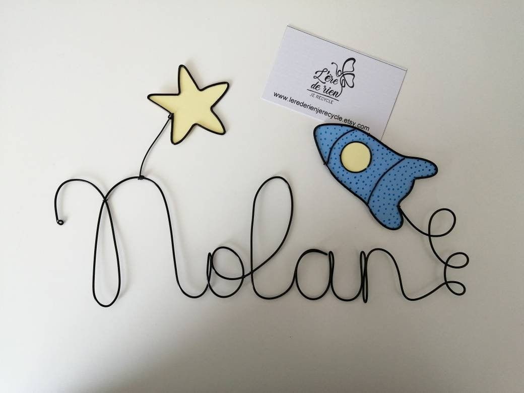 Prénom Fil de Fer Fusée