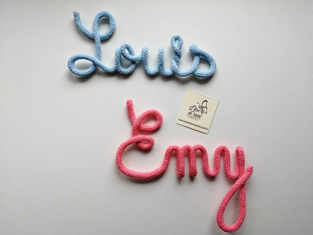 Prénom Tricotin Personnalisé