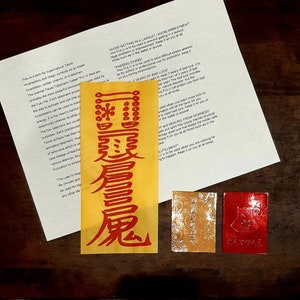 BOGACTWO/PIENIĄDZE Bujeok, Fortune Fulu, Talizman, 符箓, 부적