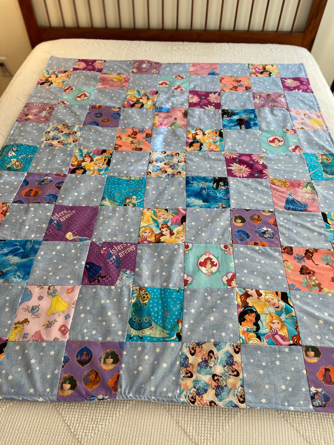 Disney Princess Patchwork Quilt - Etsy