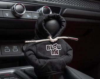 Mini Shift Knob Hoodie - Blow Me, Gear Shift Hoodie