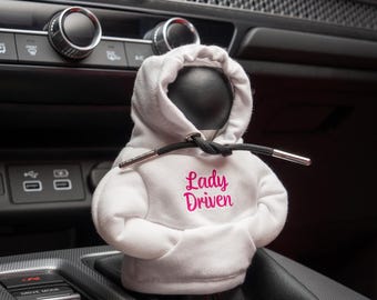 Mini Shift Knob Hoodie - Lady Driven, Gear Shift Hoodie