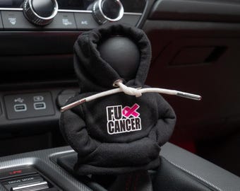 Mini Shift Knob Hoodie - FXCK Cancer, Gear Shift Hoodie