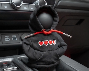 Mini Shift Knob Hoodie - Life Hearts, Gear Shift Hoodie
