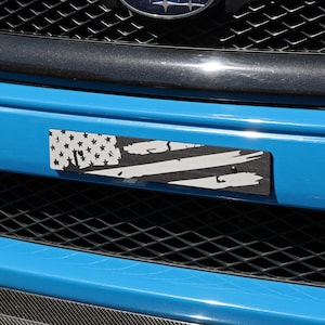 Billetworkz &quot;Distressed Flag&quot; License Plate Delete