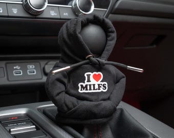 Mini Shift Knob Hoodie - I &lt;3 MILFS, Gear Shift Hoodie