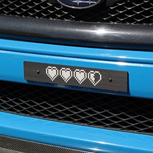 Billetworkz &quot;Life Hearts&quot; License Plate Delete
