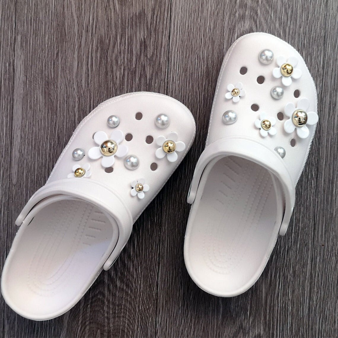 Daisy & Pearls 16pcs Croc Charms Set Luxury Designer DIY Croc | Etsy