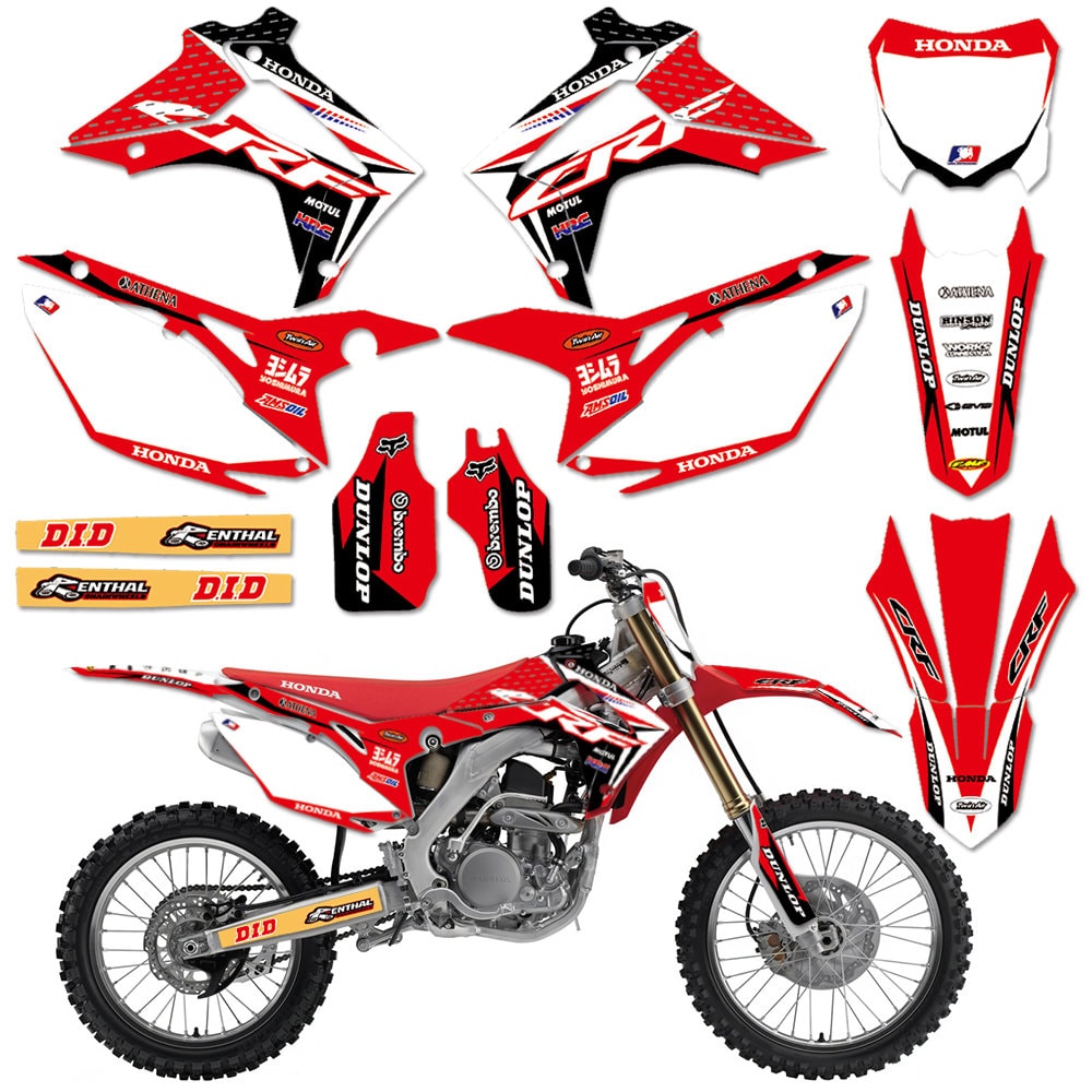 Full Graphics Decals Deco Kit For Honda CRF250R CRF250 2014 Etsy
