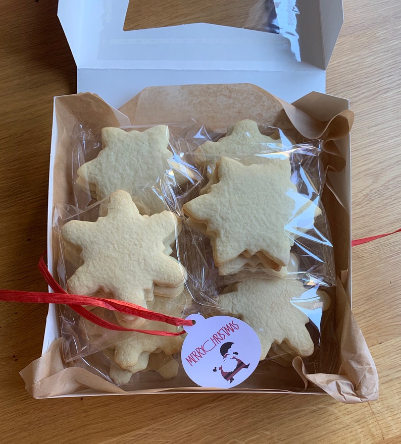 Undecorated Sugar Cookies Snowflakes box of 24 Cookies Etsy