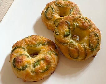 KETO Jalapeno /Cheddar Cheese Bagels