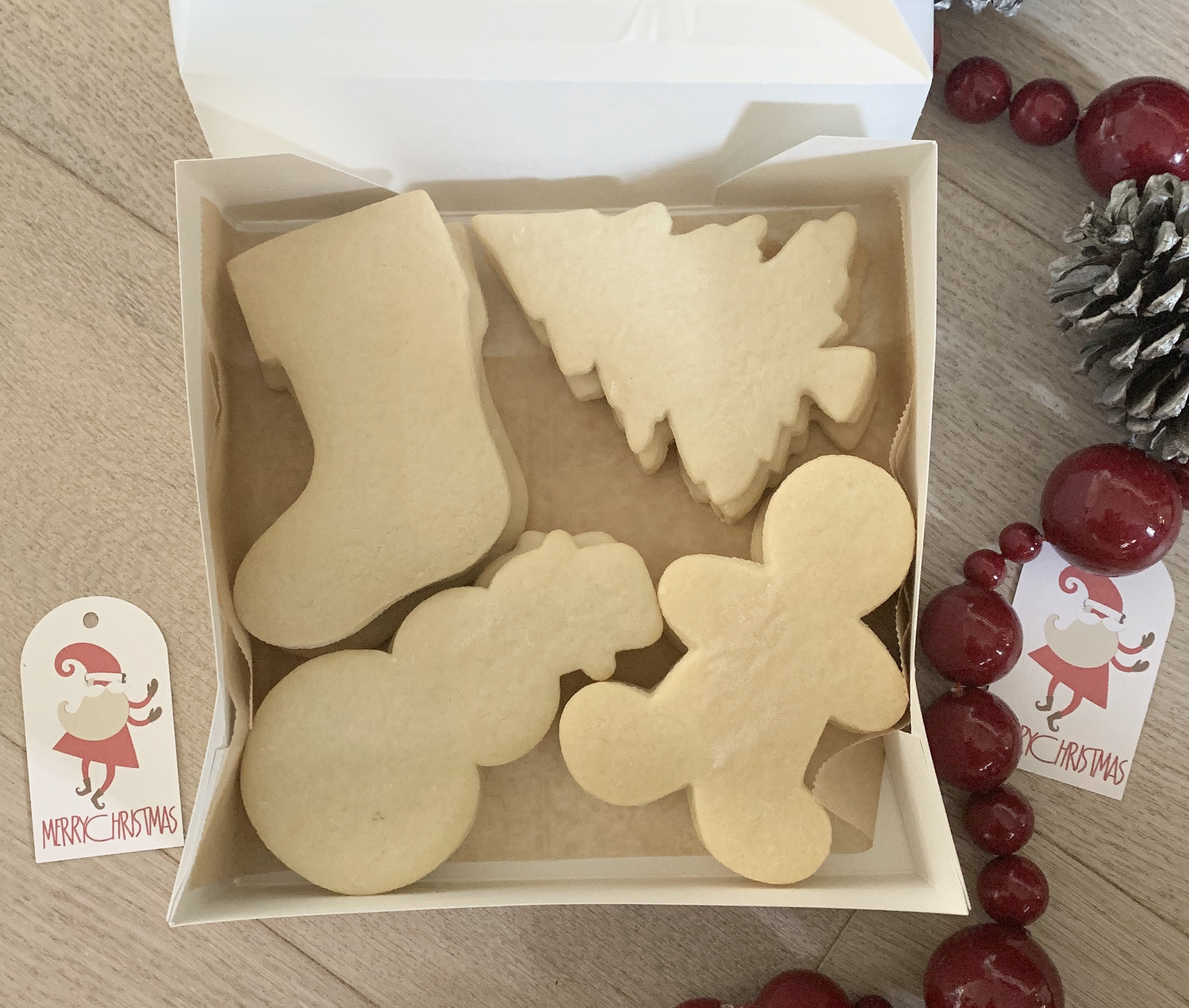 Undecorated Sugar Cookies (Box of 24 cookies) 50% SALE