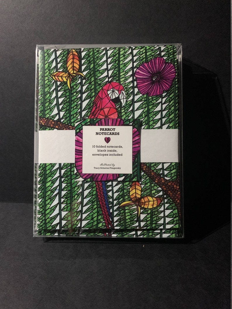 10-pack Parrot Notecards