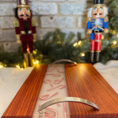 Candy Cane Epoxy Serving shops Tray