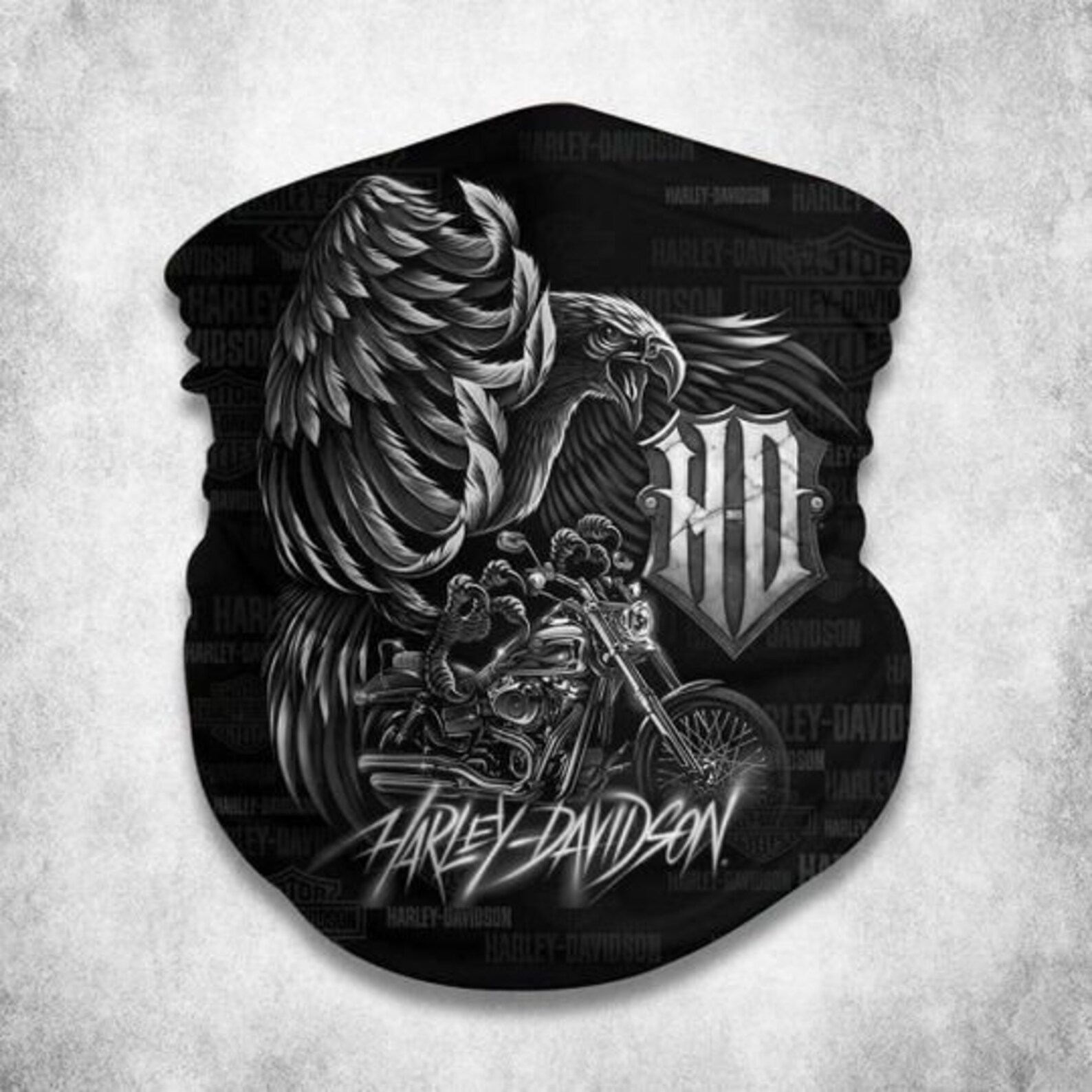 Harley Davidson Neck Gaiter Motorbike Face Mask Vintage Etsy