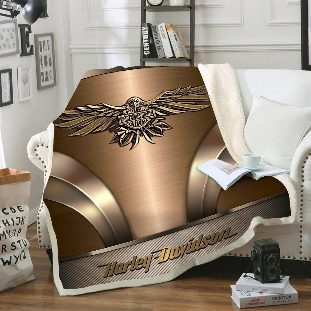Harley Davidson Fleece Decke Harley Davidson Motorräder Etsy