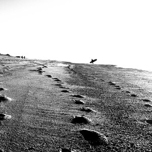 POSTER Póster A3 - Decoración de Pared Listo para Enmarcar 30 x 40cm - Landas de la Costa Atlántica - Playa y Surfista - Les Pas 30x40cm