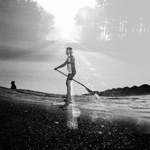 POSTER A3 Póster - Decoración Pared - Listo para Enmarcar - StandUp Paddle - Aquashot Monochrome - The Road 30x40cm