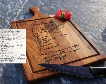 Recipe Cutting Board, Mothers Day Gift, Handwritten Recipe Cutting Board, Cutting Boards, Recipe Gift, Grandma Gift,Grandma Recipe,Nana Gift