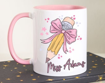 Personalised Thank You Teacher gift, Teacher mug, Teacher Appreciation Gift, End of term gift, Childminder gift, Personalised teacher gift