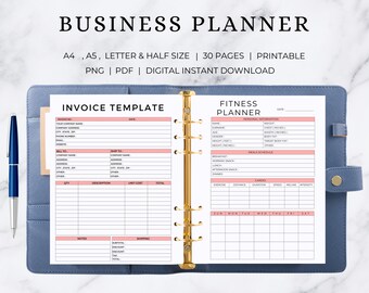 Business Planner | Business Tracker | Business Printable | Business Template | Business Form | Business Checklist | Business Organizer