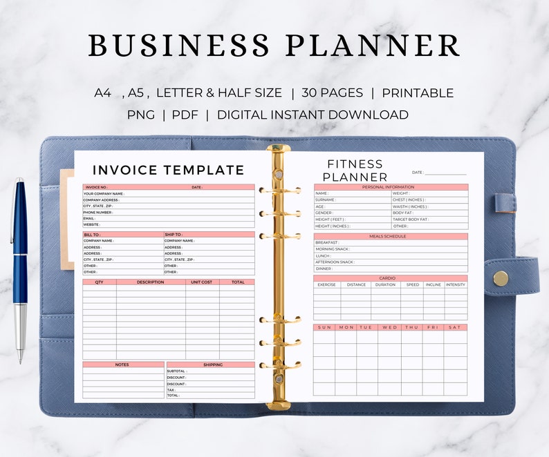 Business Planner | Business Tracker | Business Printable | Business ...