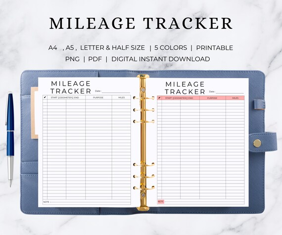 Mileage Tracker | Mileage Log | Mileage Tracker Printable | Mileage Log Book | Mileage Books | Car Miles Tracker  | Miles Tracker