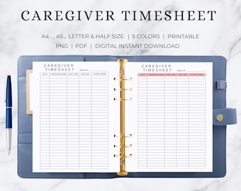 Caregiver Planner | Caregiver Tracker | Caregiver Printable | Caregiver Template | Caregiver Form | Caregiver Checklist | Caregiver