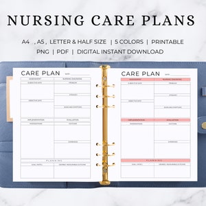 Nursing Care Plans | Care Plan Template | Student Nurse Planner | Nursing Care Package | Care Plan Nursing Student