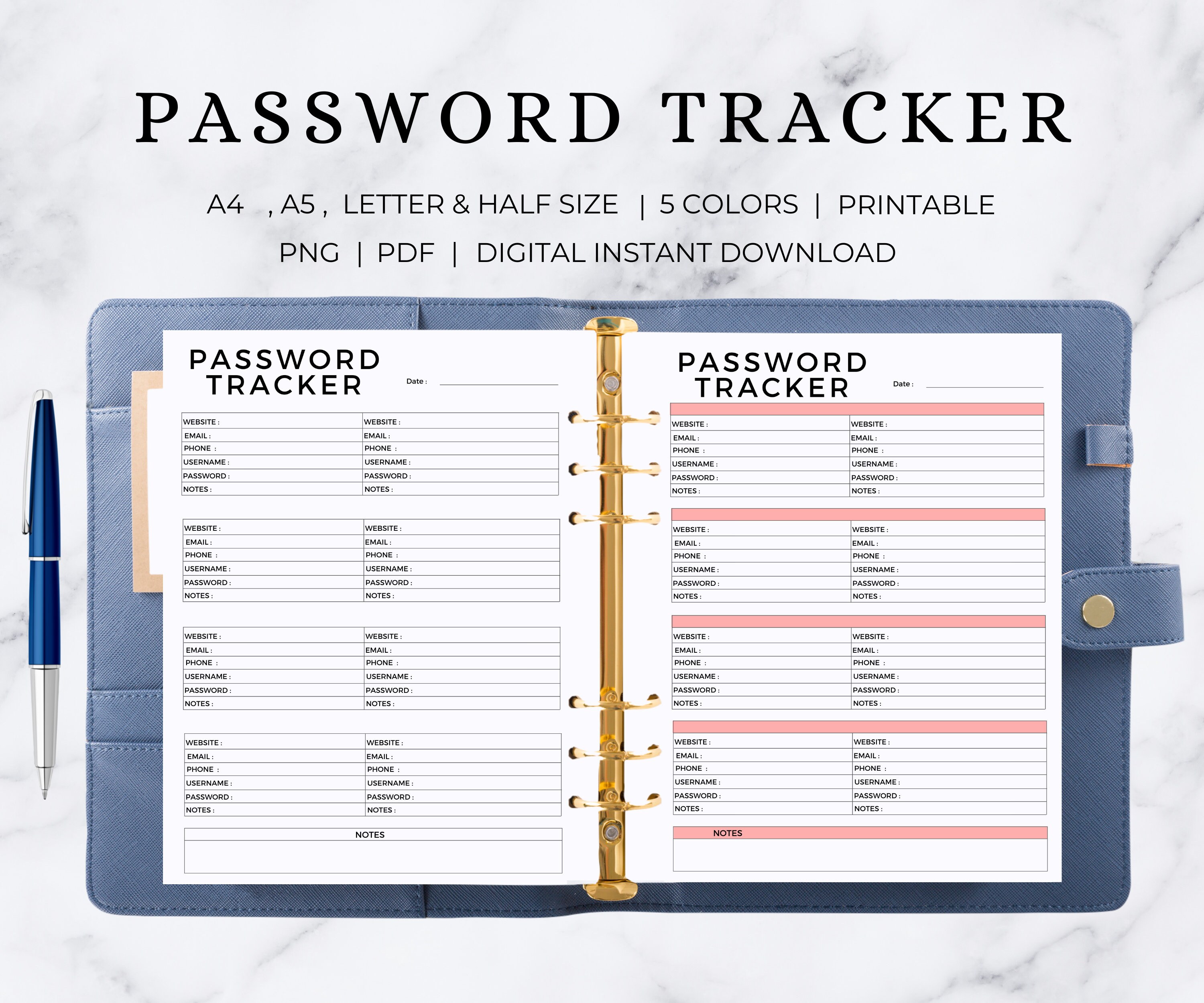 password keeper & organizer for website password logbook password book with alphabetical Tabs usernames Password Book: Personal internet password book logins and notes 