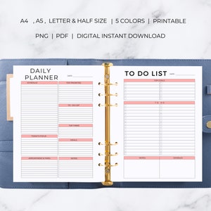 Work From Home Planner | Work From Home Planner Printable | Work From Home Digital Planner image 4