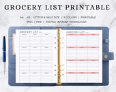 Grocery List | Grocery Planner | Grocery Tracker | Grocery Printable | Grocery Template | Grocery Form | Grocery Checklist