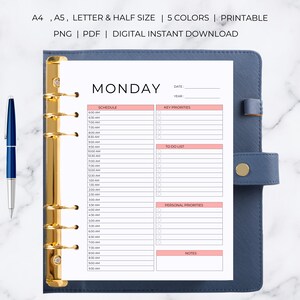 Work From Home Planner | Work From Home Planner Printable | Work From Home Digital Planner image 6