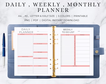 Daily Planner | Weekly Planner | Monthly Planner