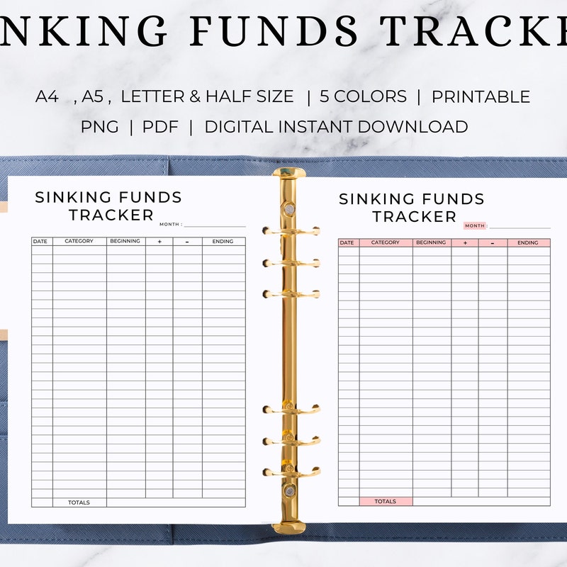 Printable Sinking Fund Sheet - Etsy UK