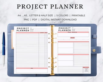 Project Planner | Project Management | Project Tracker  | Project Manager | Project Planning | Project Organizer | Digital Work Planner