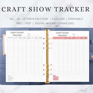 Craft Show Tracker | Craft Show Order Form | Craft Show Price Sign | Craft Show Planner | Craft Show Bundle