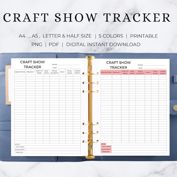 Craft Show Tracker | Craft Show Order Form | Craft Show Price Sign | Craft Show Planner | Craft Show Bundle