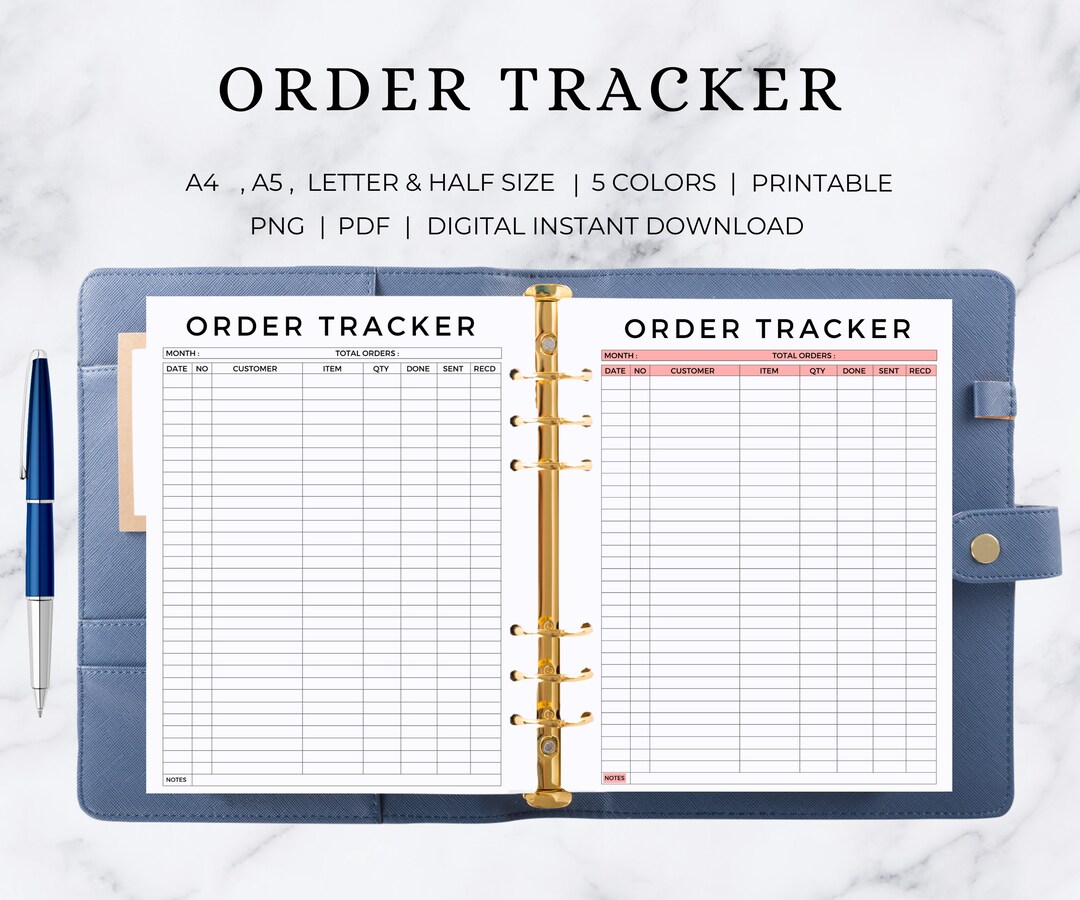 Order Tracker Printable Order Tracker Form Template Order Tracker