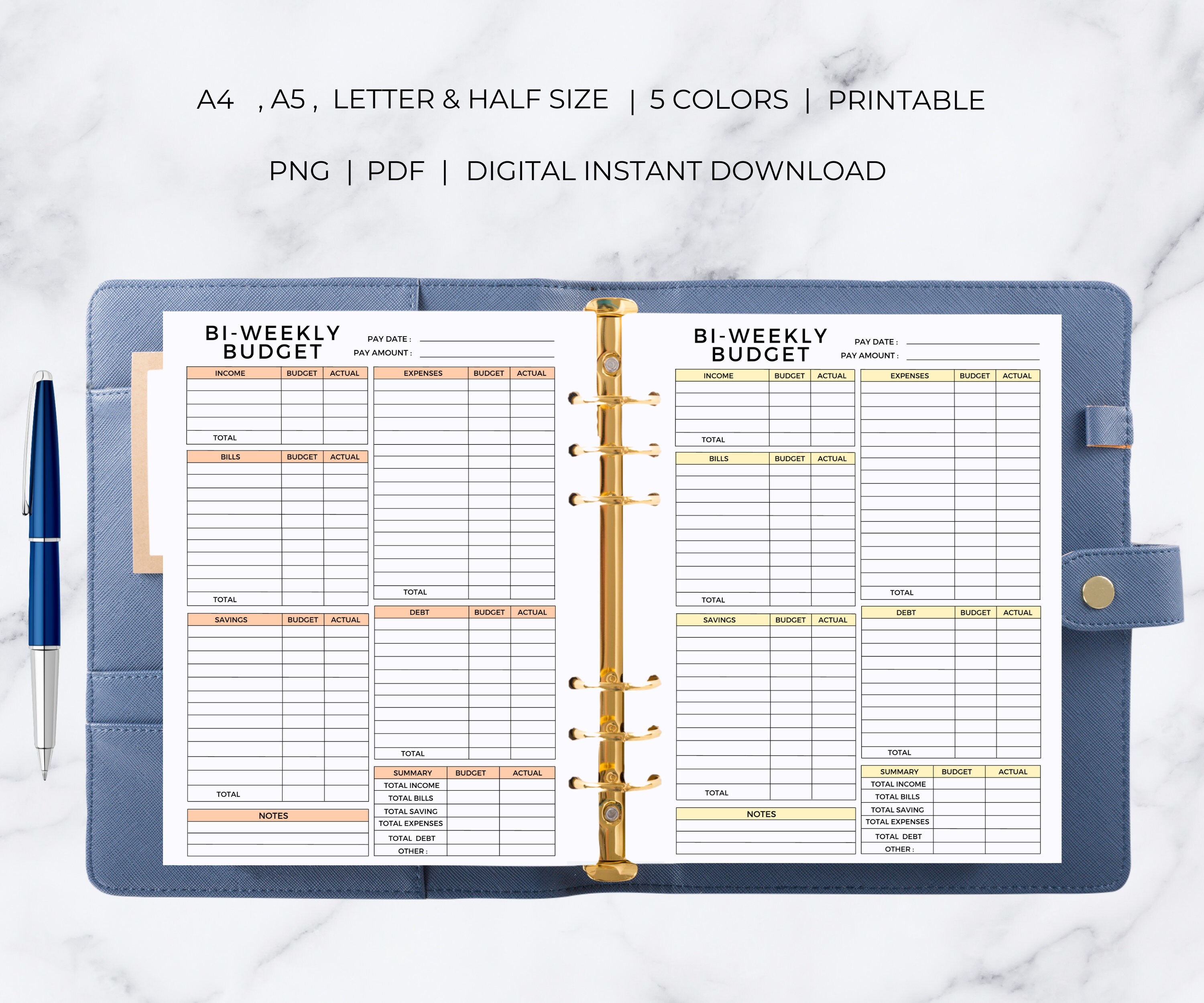 Bi Weekly Budget Planner | Bi Weekly Budget Tracker | Bi Weekly Budget ...