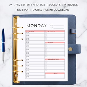 Work From Home Planner | Work From Home Planner Printable | Work From Home Digital Planner image 2