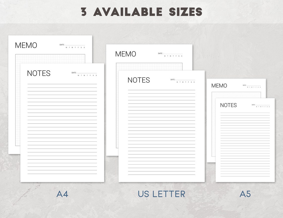 Notes Printable , Printable Notes Page, Notes Printable Template ...