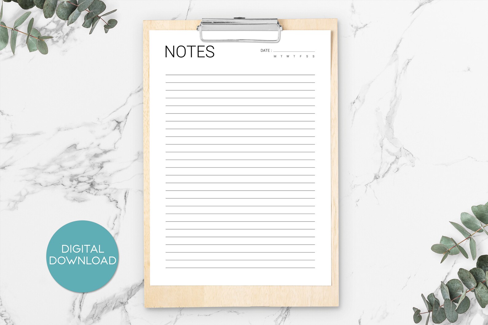 Notes Printable , Printable Notes Page, Notes Printable Template ...