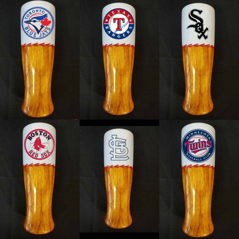 Baseball Bat Your Team Tumbler Cups Etsy