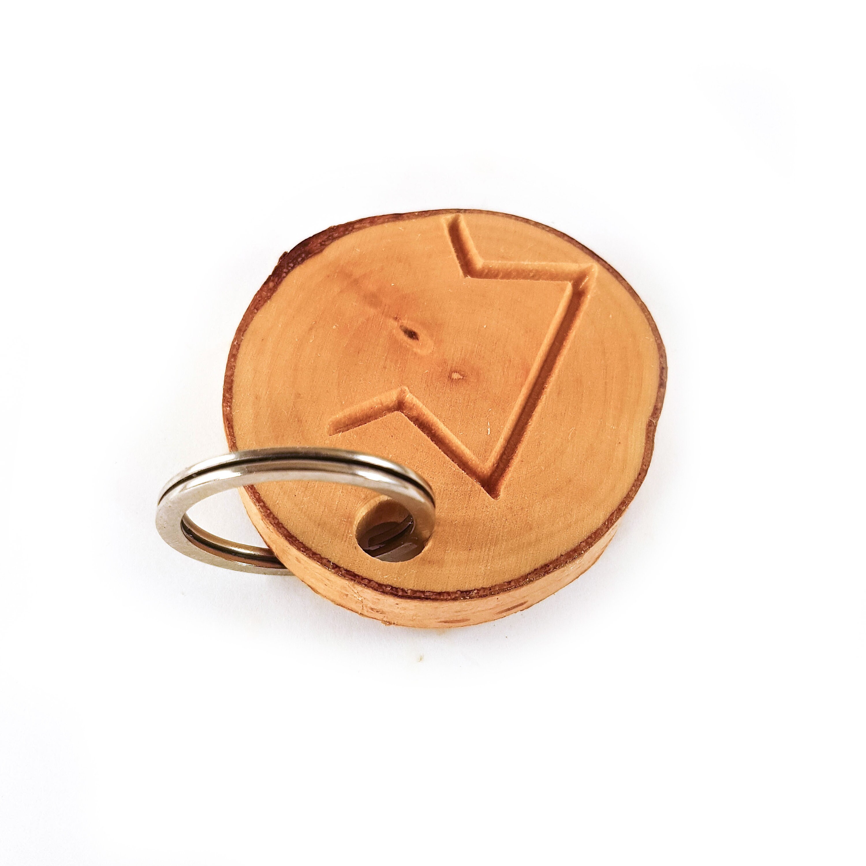 Key Ring Rune Nordic Runes Keychain, More Variations, Custom Wood Slice Keyring ...